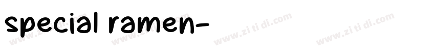special ramen字体转换
